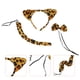 thumbnail image 2 of 3 juegos de diadema con orejas de gato, pajarita y cola para cosplay, accesorios para disfraz de leopardo, 2 of 6