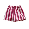 thumbnail image 2 of Liyamei Kids Pattern Shorts with Elastic Waist for Summer Play Outfit Size 0-6,Red, 2 of 4