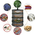 thumbnail image 6 of Locbbie Herb Drying Rack, 4-Layer Hanging Mesh Net for Plants/Seeds/Buds, 23.6" Diameter Fit in Grow Tents Closets Hydroponics, 6 of 6