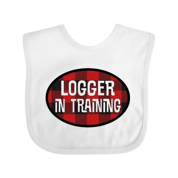 Inktastic Future Logger in Training Boys Baby Bib
