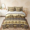 thumbnail image 2 of Erosebridal Rustic Farmhouse Aztec Twin Bedding Sets, Western Cowboy Bedding Comforter Set, Brown Black, Gray Reversible 7-Piece, 2 of 6