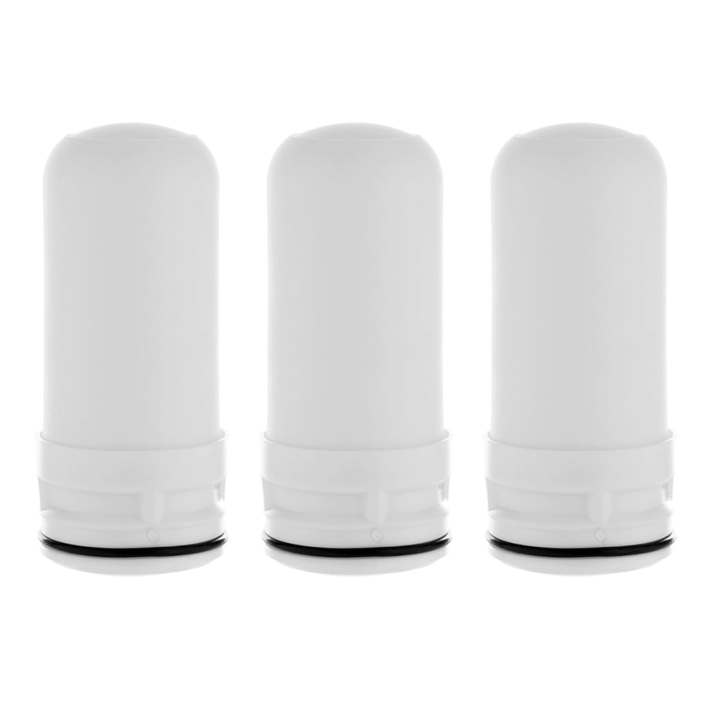 3 Pack Replacement Faucet Water Purifier Cartridge Washable for Kitchen Sink