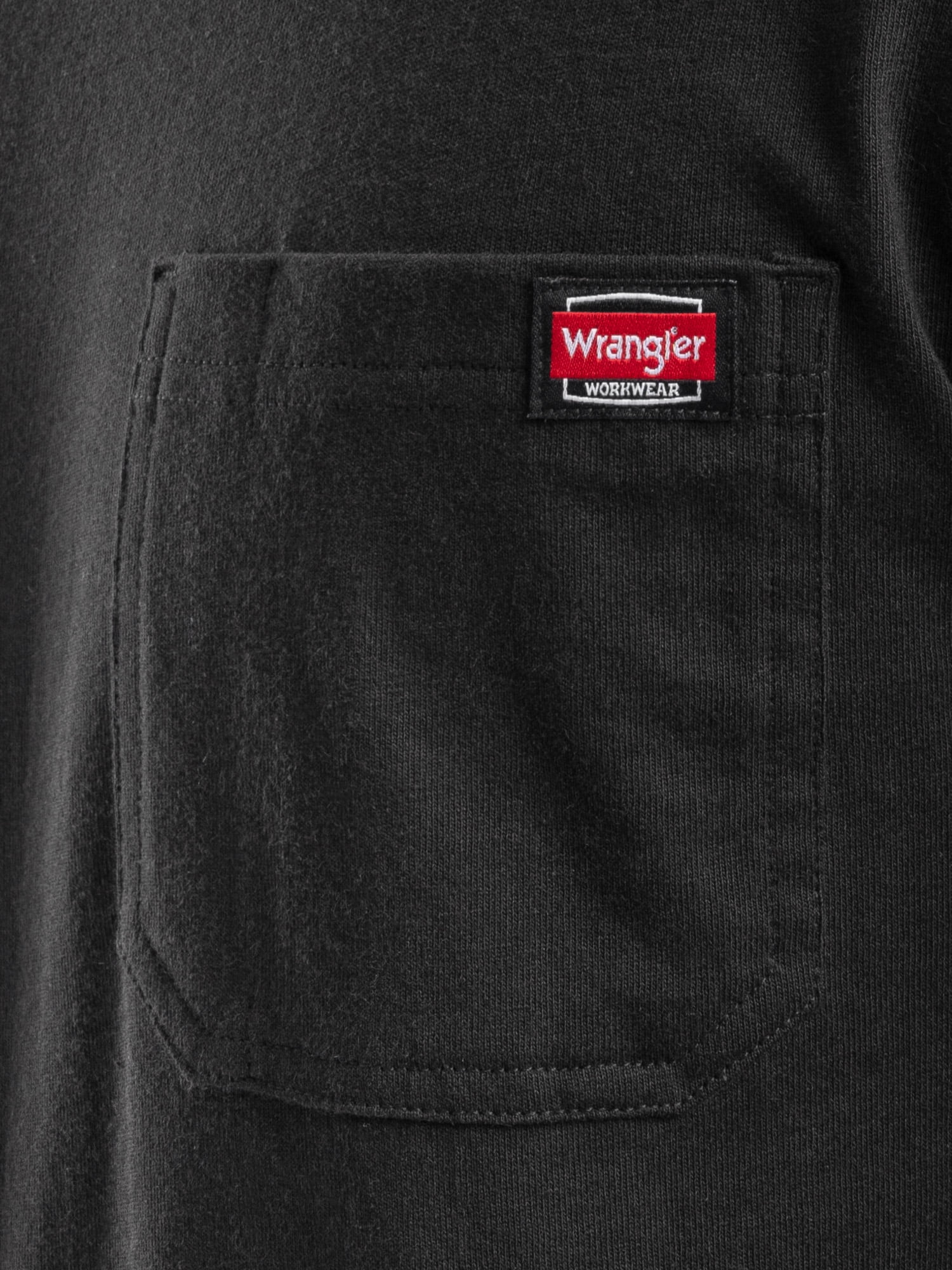 Wrangler Workwear Men's Long Sleeve Heavyweight Pocket T-Shirt, Size S-5XL (Men's and Big Men's)