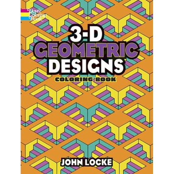 Pre-Owned Dover Design Coloring Books: 3-D Geometric Designs Coloring Book (Paperback)