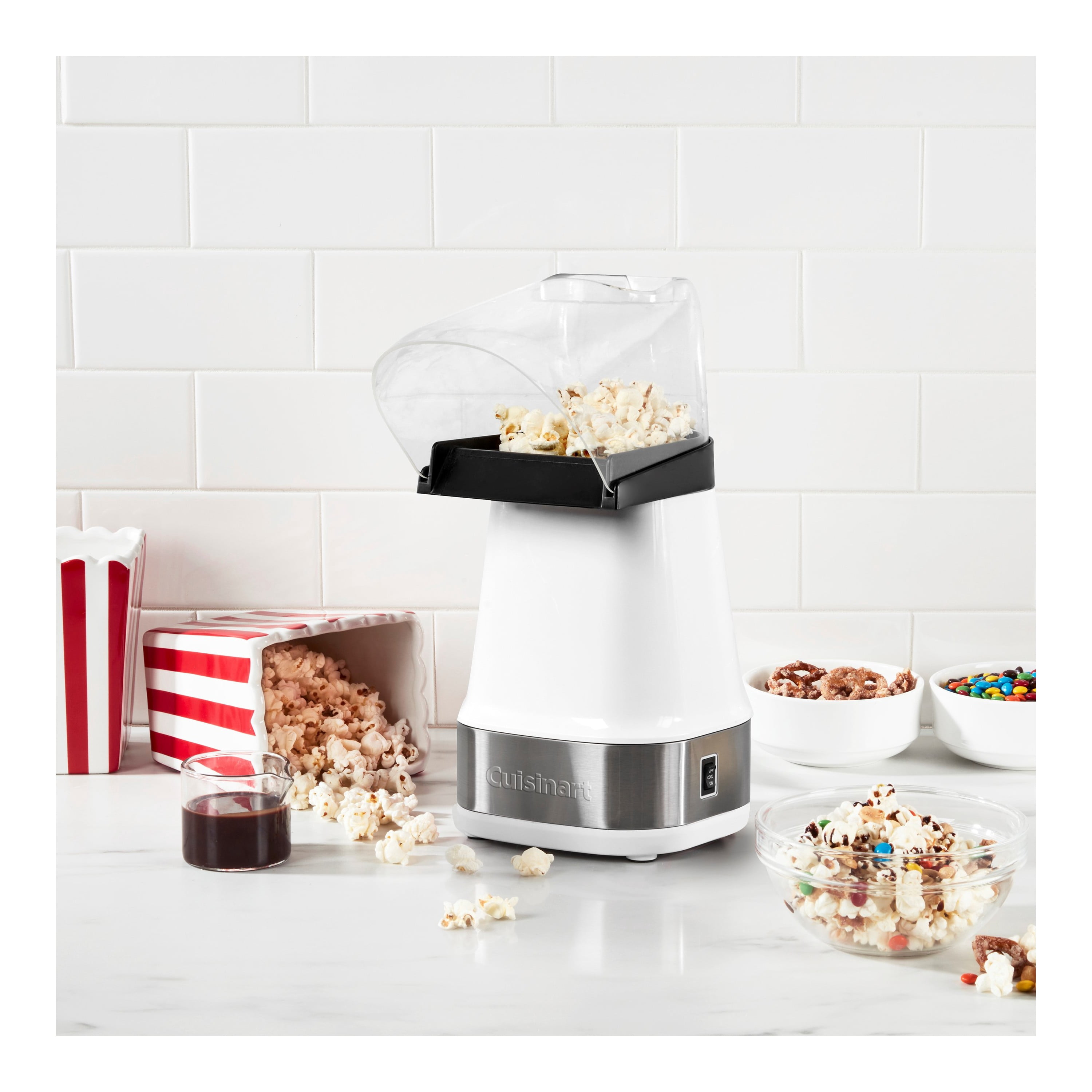 Cuisinart EasyPop 1500 W White Hot Air Electric Popcorn Popper