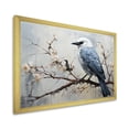 thumbnail image 5 of Designart "Hazy Azure Avian On Twig" Animals Bird Picture Framed Canvas Prints, 5 of 5