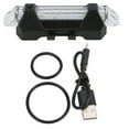 thumbnail image 1 of 918 Bicycle Tail Warning Light, ABS Plastic Bicycle Rear Tail Warning Light Waterproof USB  For Jogging For Students White, 1 of 8
