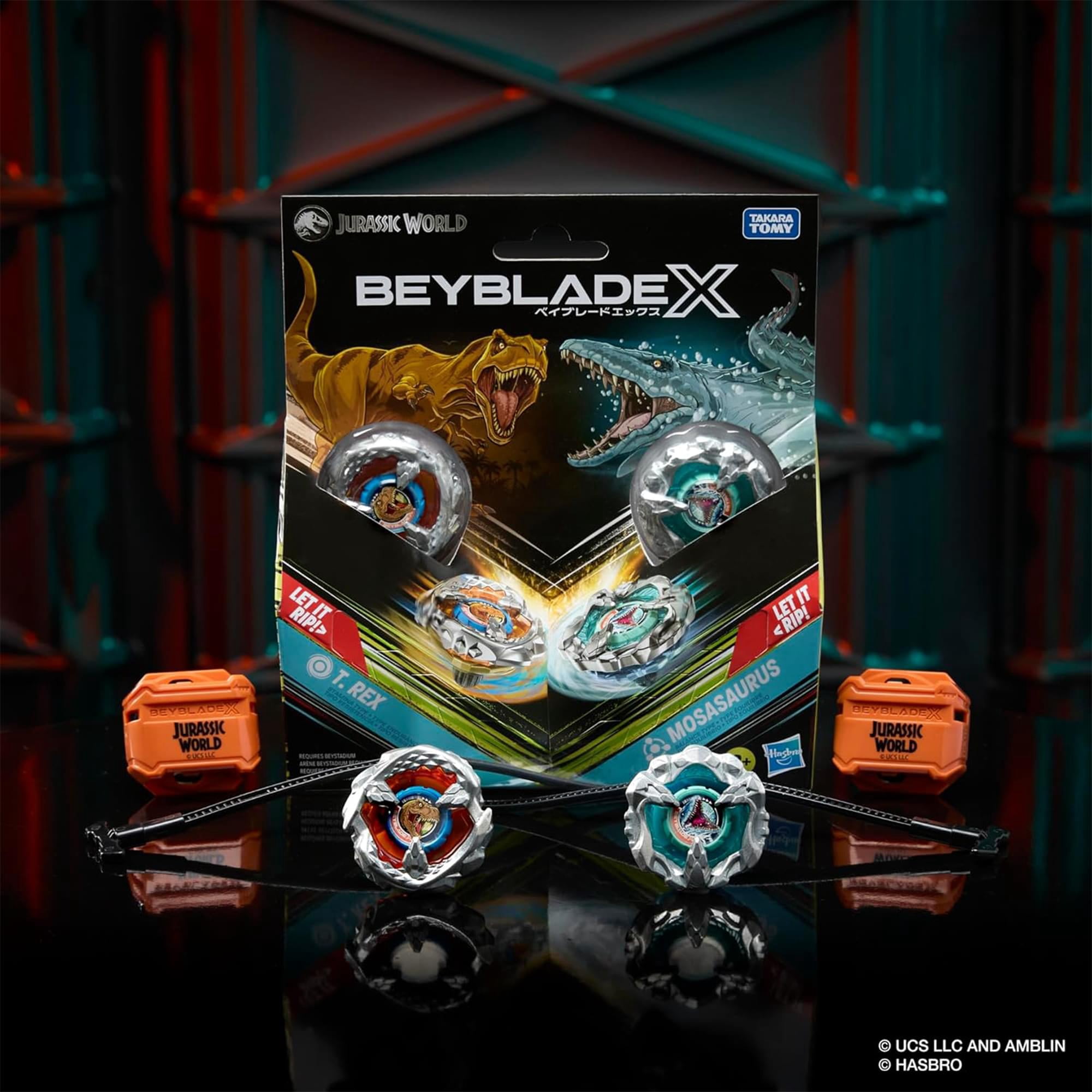 Beyblade X Jurassic World T. Rex vs Mosasaurus Collaboration, Multipack