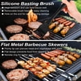 thumbnail image 6 of 22PCS Heavy Duty BBQ Grill Accessories Set, Non-Slip Grill Tools for Outdoor Grill Set Thicker Stainless Steel Grill Utensils Set, Deluxe Grilling Tools Set in Aluminum Case Ideal Gifts for Men, 6 of 9