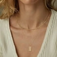 thumbnail image 4 of PULABO Dainty Layered Initial Necklaces for Women Trendy Figaro Chain Necklace Initials Necklace initial letter pendant necklace, 4 of 7