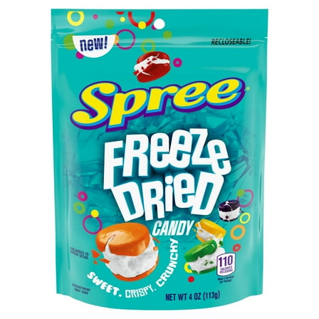 Spree Freeze Dried Candy, Fruity Flavored, 4.0 oz Bag