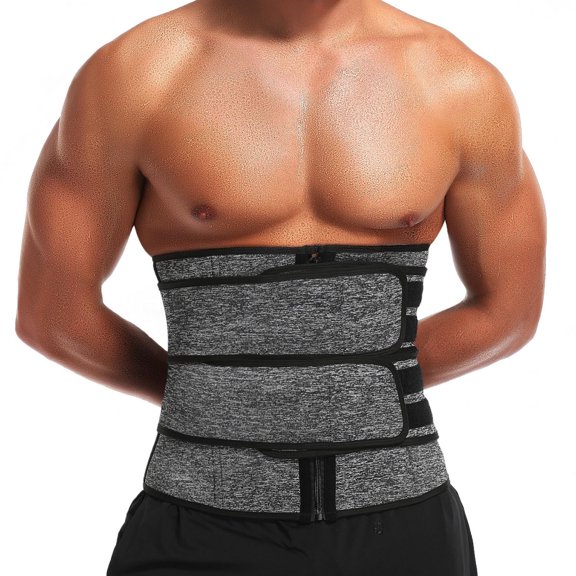 Waist Trainer for Men Sauna Sweat Waist Trimmer Stomach Wrap Workout Belly Fat Band