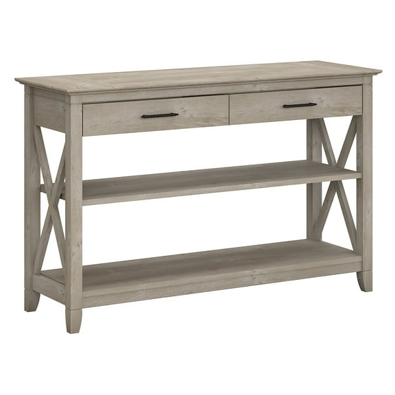 Bush Furniture Key West Console Table with Drawers and Shelves