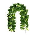 thumbnail image 2 of 67" Artificial Oak Leaves Fall Garland, Rustic Farmhouse Autumn Foliage for Halloween Thanksgiving, Holiday Decor for Mantel Stair Banister Door, 2 of 6