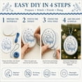 thumbnail image 5 of Beginner-Friendly DIY Heirloom Oval Embroidery Ornament Kit, Handmade Holiday Craft Kit for Creating Decorative Embroidery Ornaments and Seasonal Home Decor, 5 of 7