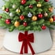 thumbnail image 5 of pstuiky Collar para árbol de Navidad de 60 cm (23,6 pulgadas)|de terciopelo blanco, 5 of 6