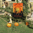 thumbnail image 6 of Halloween Garden Flag, Happy Halloween Pumpkin Witch Garden Decorations Outdoor, Burlap Double Sided Vertical Halloween Porch Decor, Halloween Yard Flag Signs 12.5 x 18 Inches, 6 of 7
