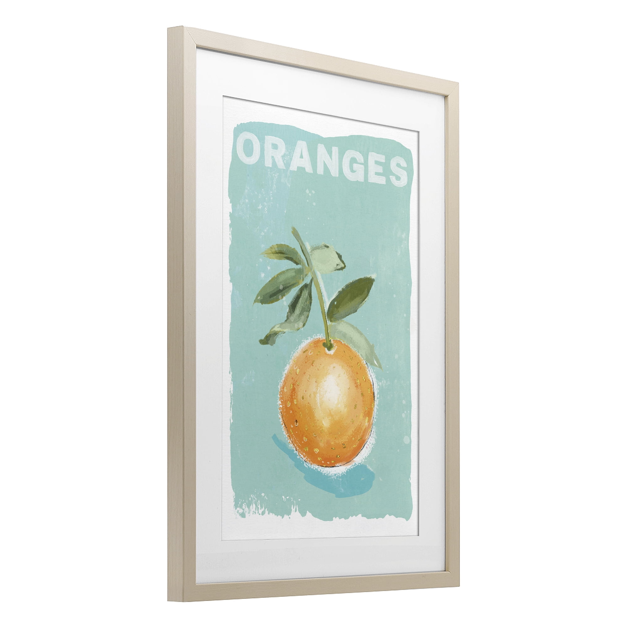 Stupell Industries Orange Twist Motif Birch Framed Print Under Glass, design by Chad Barrett