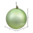 thumbnail image 2 of Vickerman 6" Celadon Shiny Ball Ornament, 4 per Bag, 2 of 5