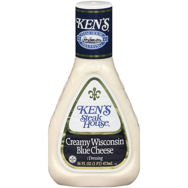 Ken's Steakhouse Dressing, Creamy Wisconsin Blue Cheese, 16 Fl Oz