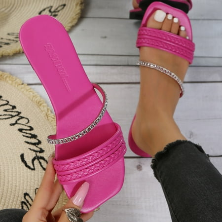 

Vedolay Women s Babouche Summer Anti-slip Cute Slippers Slides for Women Green 8.5