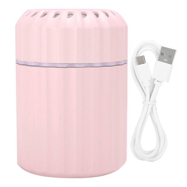 Mini humidificador portátil de 200 ml de gran capacidad, humidificación silenciosa alimentada por USB para oficina en casa
