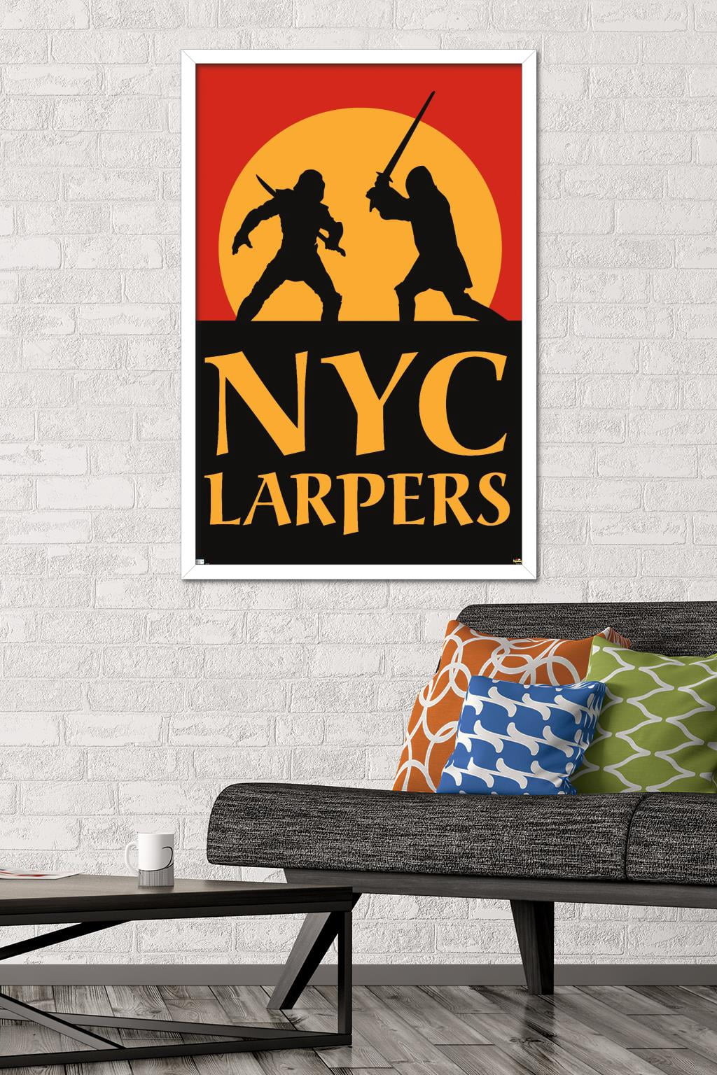 Marvel Hawkeye - NYC LARPers Wall Poster, 22.375" x 34" Framed