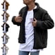 thumbnail image 3 of Chaqueta tipo cárdigan con cremallera XXL negra, de manga larga, con bolsillos, moderna y acogedora para hombre, 3 of 5