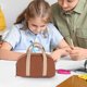 thumbnail image 5 of Solid Color Foolproof Multi-functional Velvet Tote Bag/pencil Case Large Capacity Special Designs Dirt-resistants Storage Bag, 5 of 6