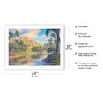 thumbnail image 2 of Lazy Days - Kapiolani Park - Oahu Hawaii - Vintage Hawaiian Travel Poster by Kerne Erickson - Fine Art Matte Paper Print (Unframed) 18x24in, 2 of 4