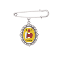 thumbnail image 1 of Broche Émotion Clown Jaune Drôle Pince à Châle Chemise, 1 of 3