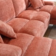 thumbnail image 5 of U-Shape Sectional Sofa with Pillows, Large Chenille Fabric 6-Seater Sofa with Metal Legs and Soft Paded Seat, Modern Accent Sofa Couch for Living Room Apartment Large Space, 5 of 7