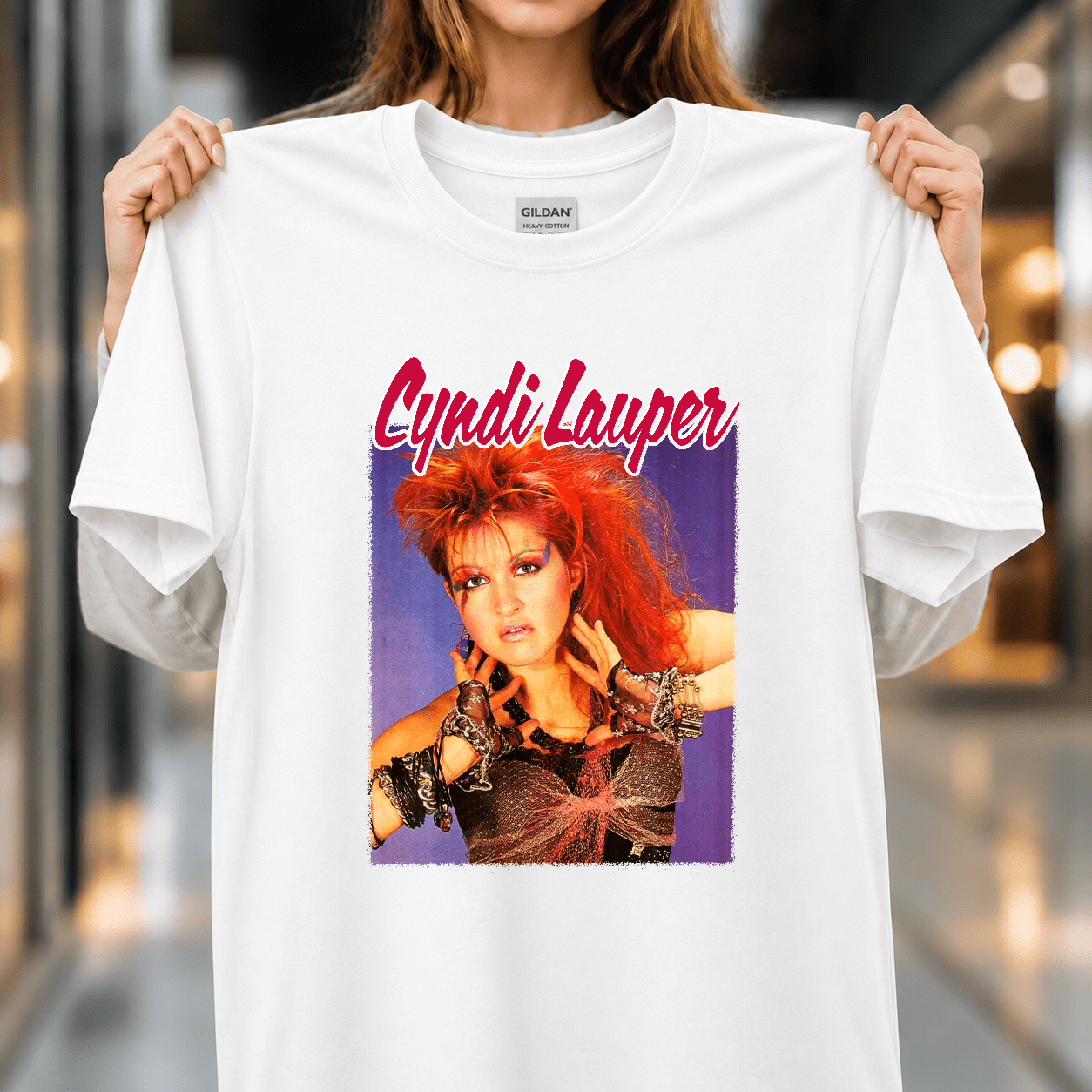 Cyndi Lauper 90s Music Legend Pop Star Vintage Unisex T-Shirt