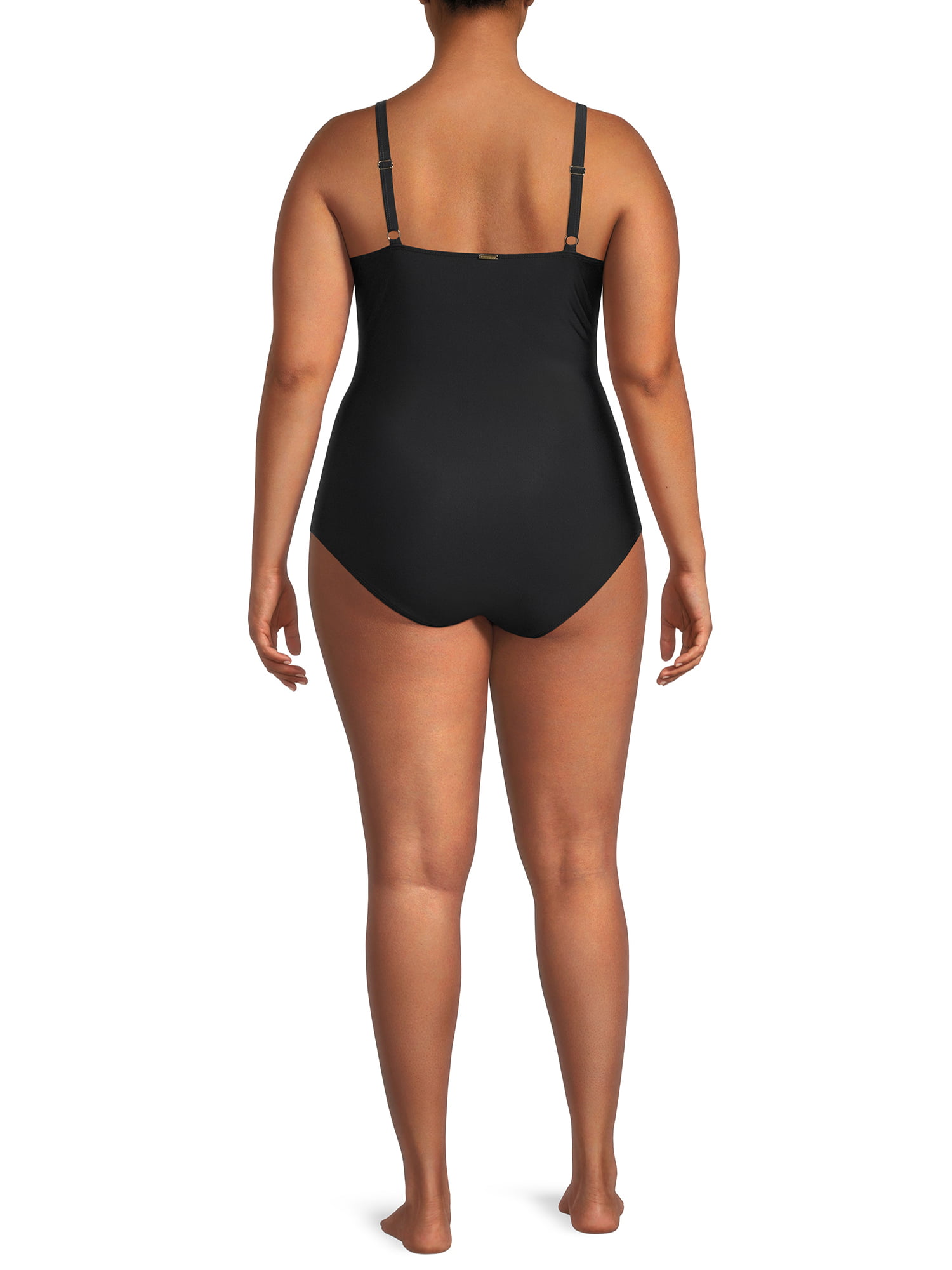 Buy Nicole Miller women padded unlined solid racerback one piece swimwear  high risk red Online