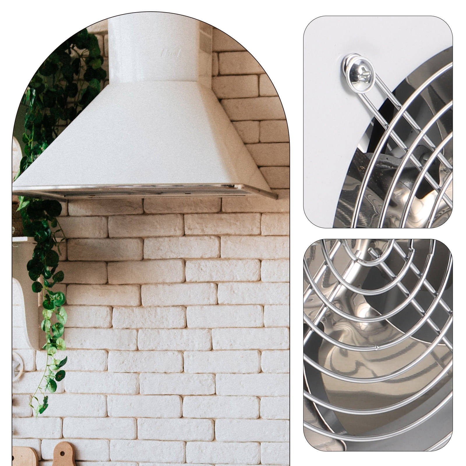 Hytrove 1Set Exhaust Fan for Bathroom Use with Smoke Removal and Odor Removal Functions White Color
