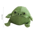 thumbnail image 2 of Lindo peluche de rana fea de dibujos animados, juguete de peluche para decoración del hogar, regalo para niños, niñas y niños., 2 of 9