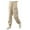 Beige, variant on Lovskoo Cargo Pants Women Cotton and Linen Summer Solid Color Elastic High Waist Thin Casual Closed Bottom Joggers Sweatpants with Pocket Olive Green