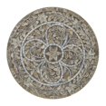 thumbnail image 4 of Taburete de mesa Accent Benzara de 19 pulgadas con diseño de estrella gris, 4 of 5