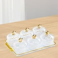 thumbnail image 6 of WeiLaiKeQi Dry Fruit Tray with Lid Decorative Serving Plate for Holiday Wedding Kitchen Clear 6 Girds, 6 of 9
