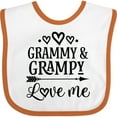 thumbnail image 3 of Inktastic Grammy and Grampy Love Me Valentine Boys or Girls Baby Bib, 3 of 4