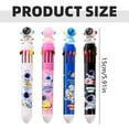 thumbnail image 3 of GBAYXJ 10 In 1 Multicolor Outer Retractable Ballpoint Pen 10 Colors Rocket Astronaut Pens 0.7 Mm For Students Teachers Theme 10ml Pencil Curler (Blue), 3 of 9