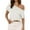 White, variant on Womens Tops Short Sleeve Shirts Crew Neck Collared Button Down Shirt Tops Summer Fall 2025 Clothe, L