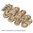 thumbnail image 3 of Benehair 100% Real Remy Human Hair Extensions Tape In Seamless Skin Weft Full Head Body Wave Thick 20 pcs 40pcs Highlight Blonde, 3 of 11