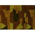 thumbnail image 1 of Ahgly Company Indoor Rectangle Abstract Yellow Modern Area Rugs, 5' x 7', 1 of 4