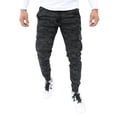 thumbnail image 1 of Jogger cargo de gabardina stretch John Silver Corte skinny y estampado de camuflaje gris, 1 of 2