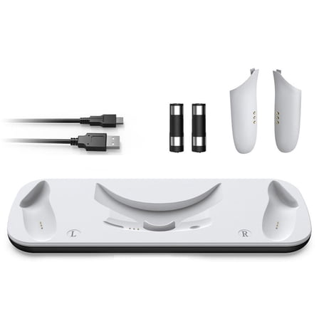 Charging Dock for Meta Quest 3 with RGB Light, Magnetic Stand for Headset and Controllers