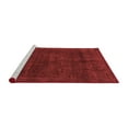 thumbnail image 2 of Ahgly Company Machine Washable Indoor Square Abstract Red Modern Area Rugs, 5' Square, 2 of 4