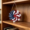 thumbnail image 5 of 4Th Of July Wreath For Front Door,Patriotic Wreaths For Front Door，2D  Patriotic American Flag Burlap Wreath, Memorial Day Independence Day Summer Holiday Decor,Farmhouse Hanging Ornament, 5 of 9