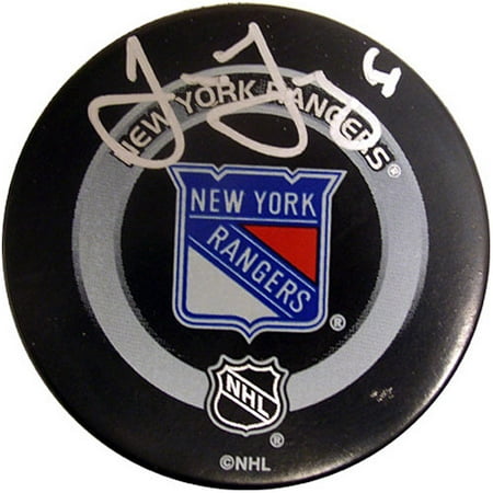 Jaromir Jagr Hand-Signed Game Model Rangers Puck