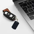 thumbnail image 5 of Wukai Black Fish scales Print Rectangular Metal Keychain: Sleek and Durable Key Ring for Securely Holding Keys Perfect for Everyday Use, 5 of 5